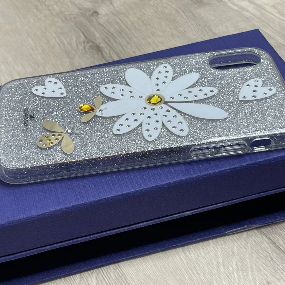 Swarovski Eternal Flower Heart Bee Print Iphone XS Max Case